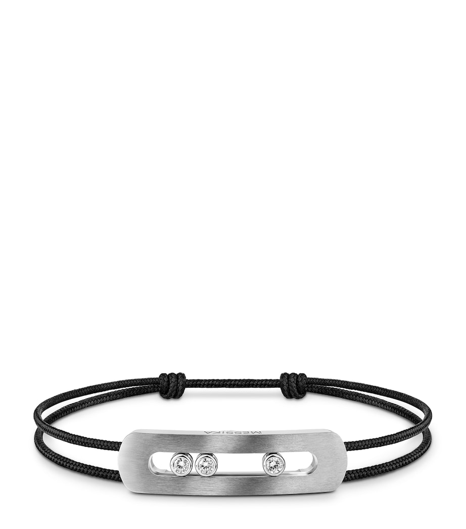 Messika Move Titanium and Diamond Large Cord Bracelet (0.44ct) Titanium Image 1