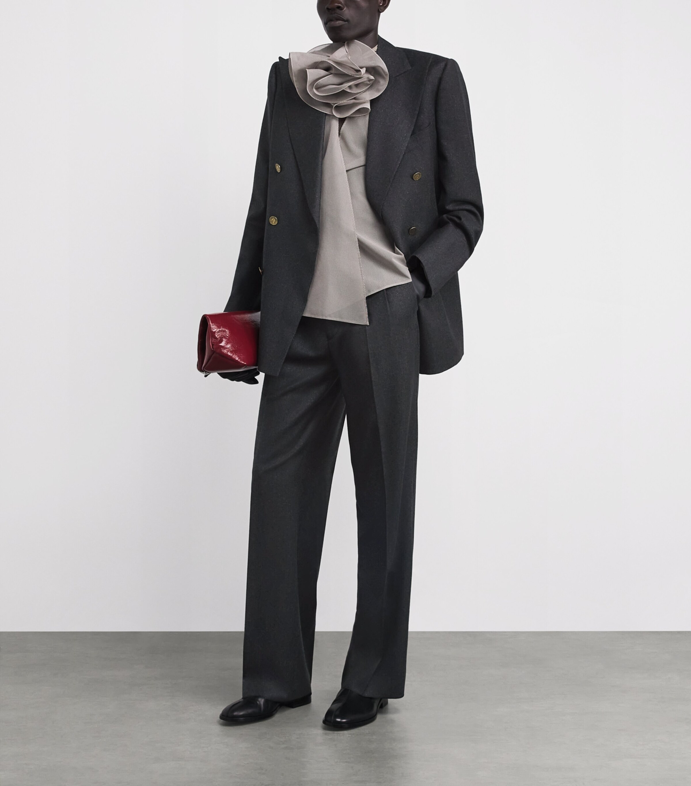 Wool Rafael Trousers P403 CHARCOAL Image 2