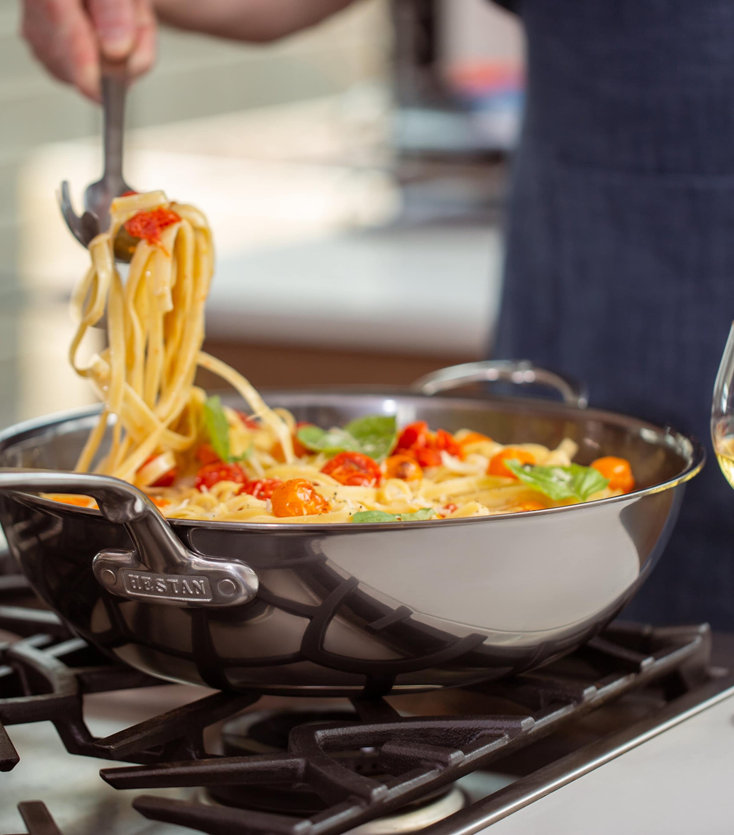 Hestan Stainless Steel NanoBond Chef’s Pan (36cm) Silver Image 7