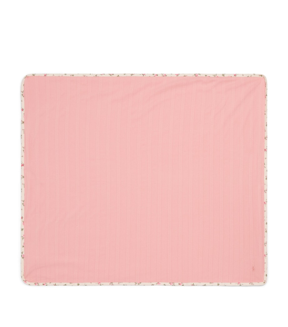 Ralph Lauren Kids Cotton Pointelle Blanket Adirondack Rose Image 1