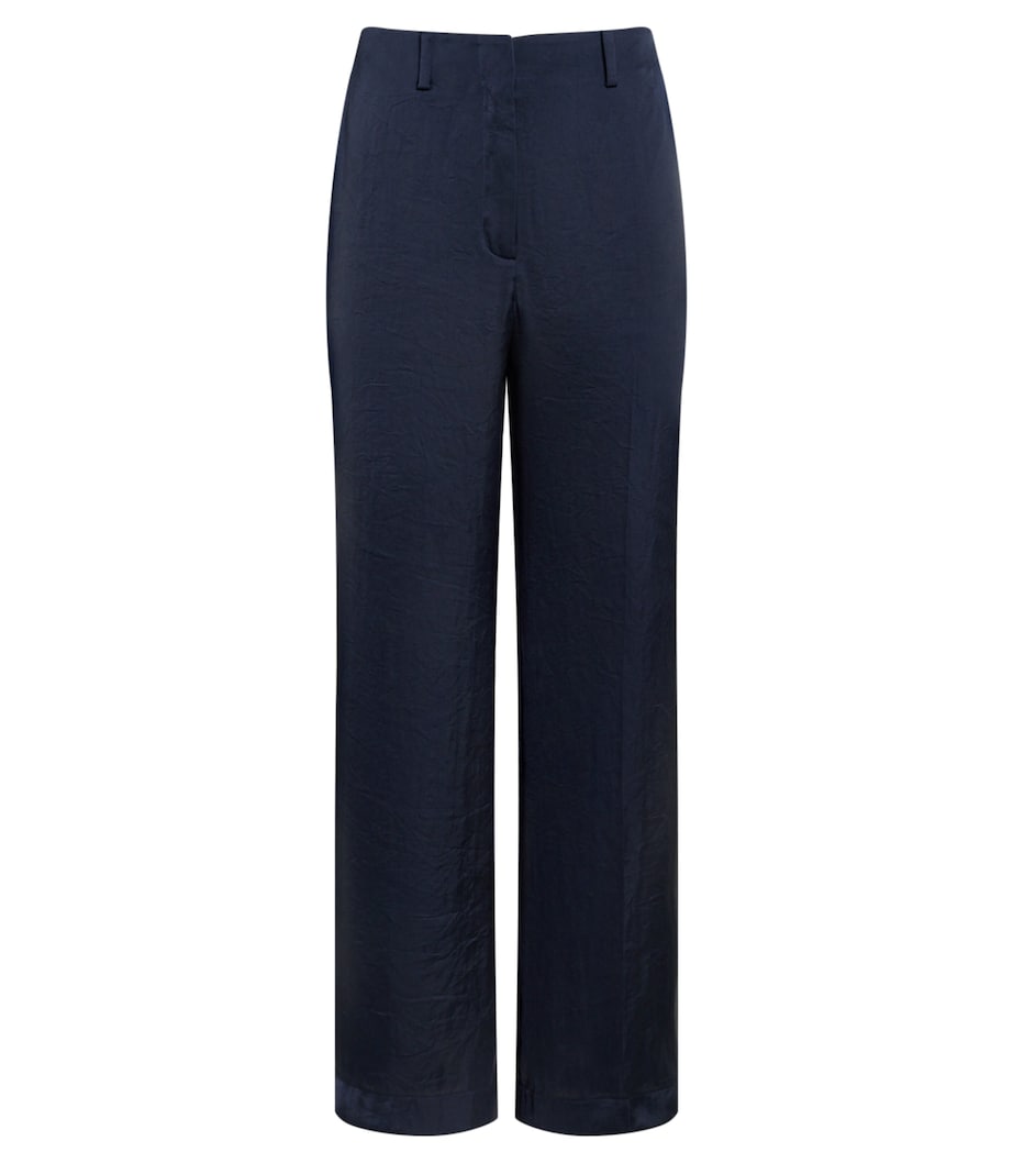 Classic Wide-Leg Tailored Trousers  XLV NOCTURNE NAVY Image 1