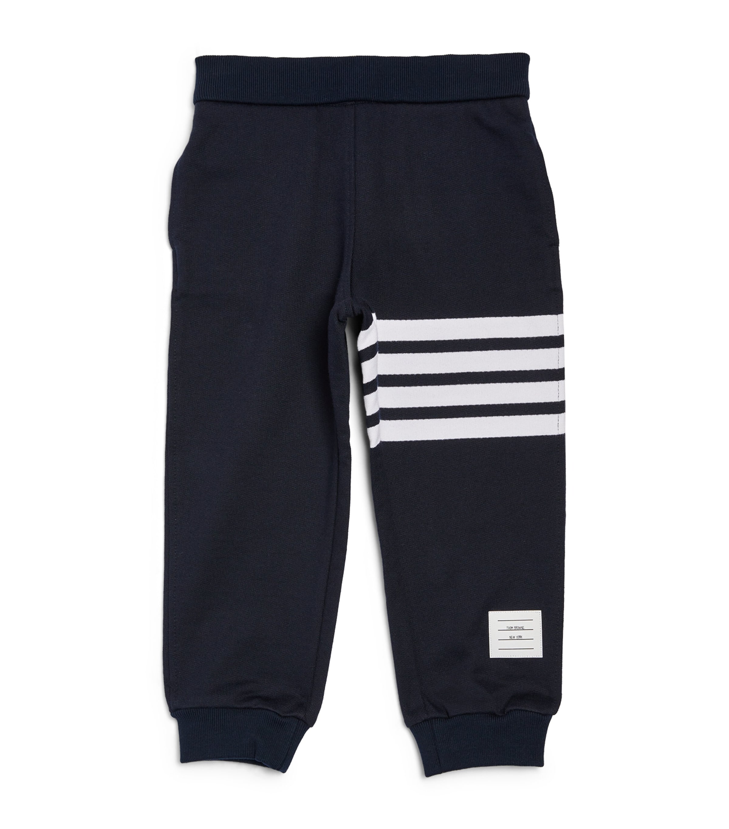 Shop Thom Browne Cotton 4-bar Sweatpants In Navy