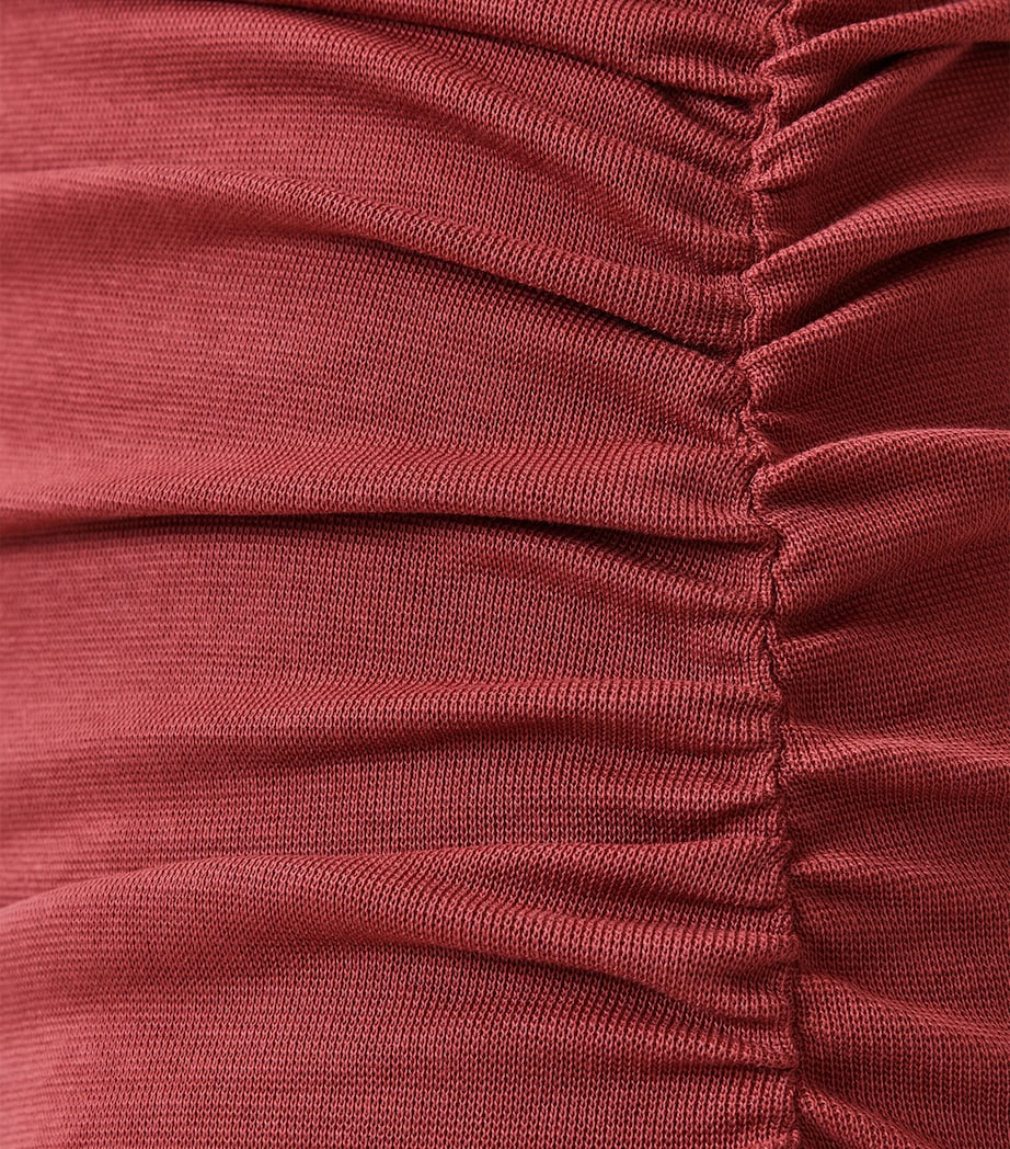 Stretch-Organic Cotton Katarina Maxi Dress BURNT BRICK RED Image 8