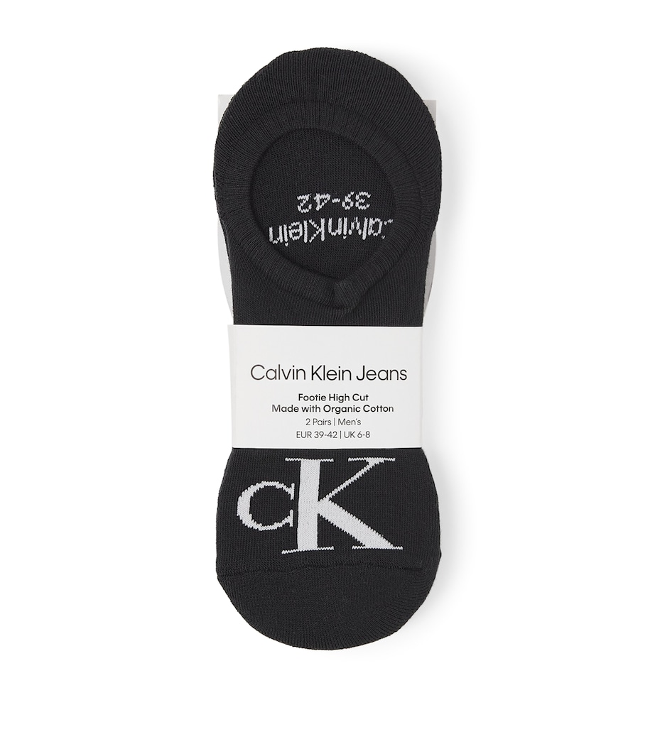 High-Cut Footie Socks (Pack of 2) 001 BLACK Image 1