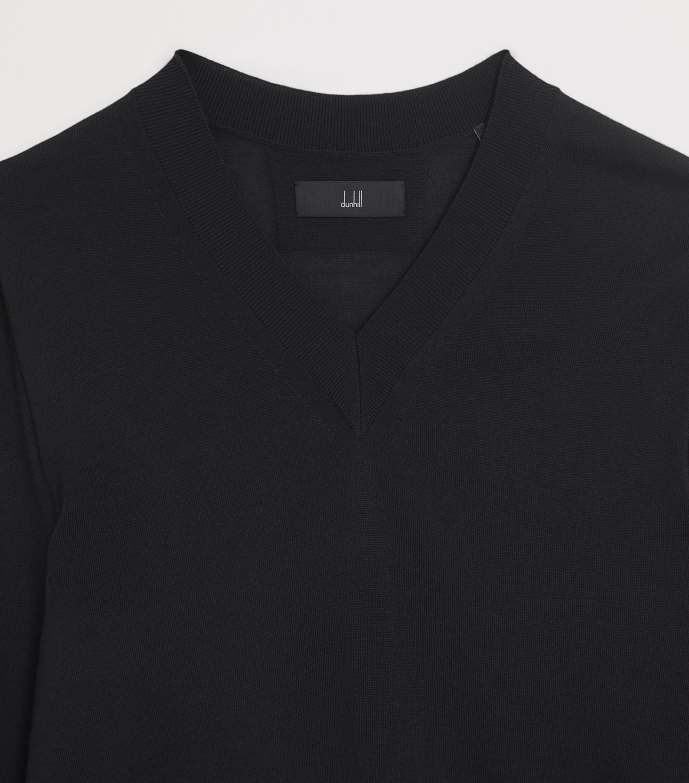 Merino V-Neck Sweater 416HOUSE NAVY Image 6