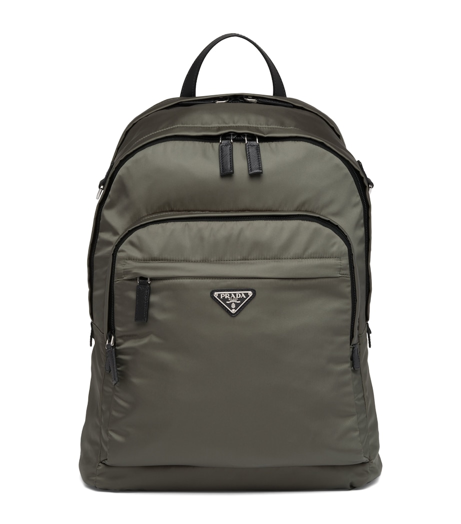 Re-Nylon and Saffiano Leather Backpack F0414 Image 1