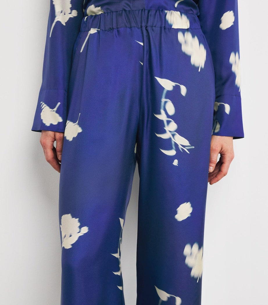 Silk Helga Trousers CHINA BLUE Image 6