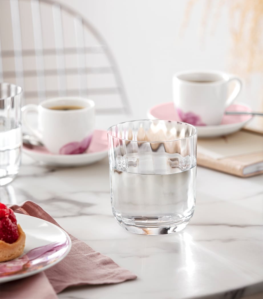 Set of 4 Rose Garden Water Glasses (200ml) CLEAR Image 2