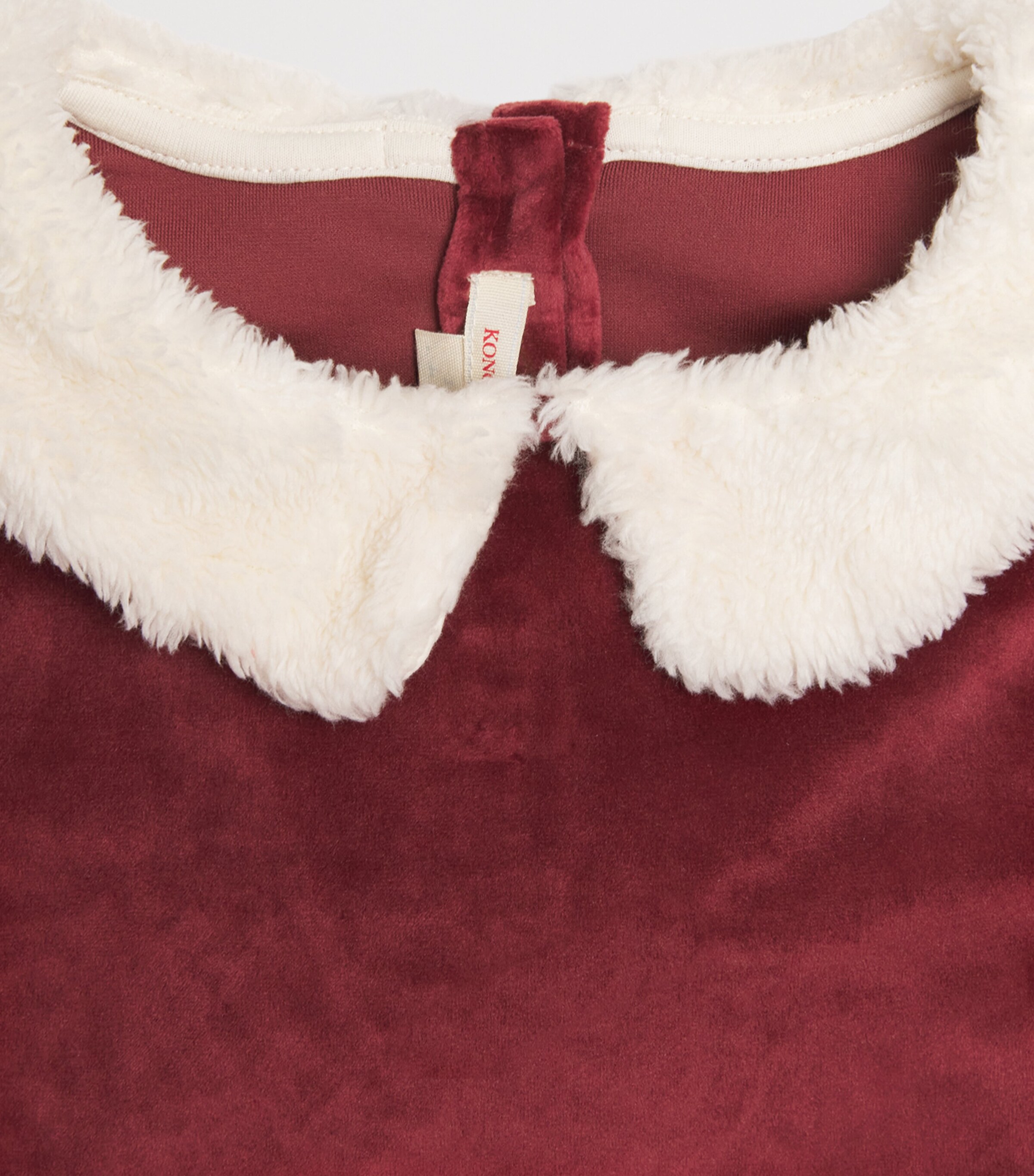 Velvet Christmas T-shirt and Trousers Set (9-24 Months) S10016 RED DAHLIA Image 4