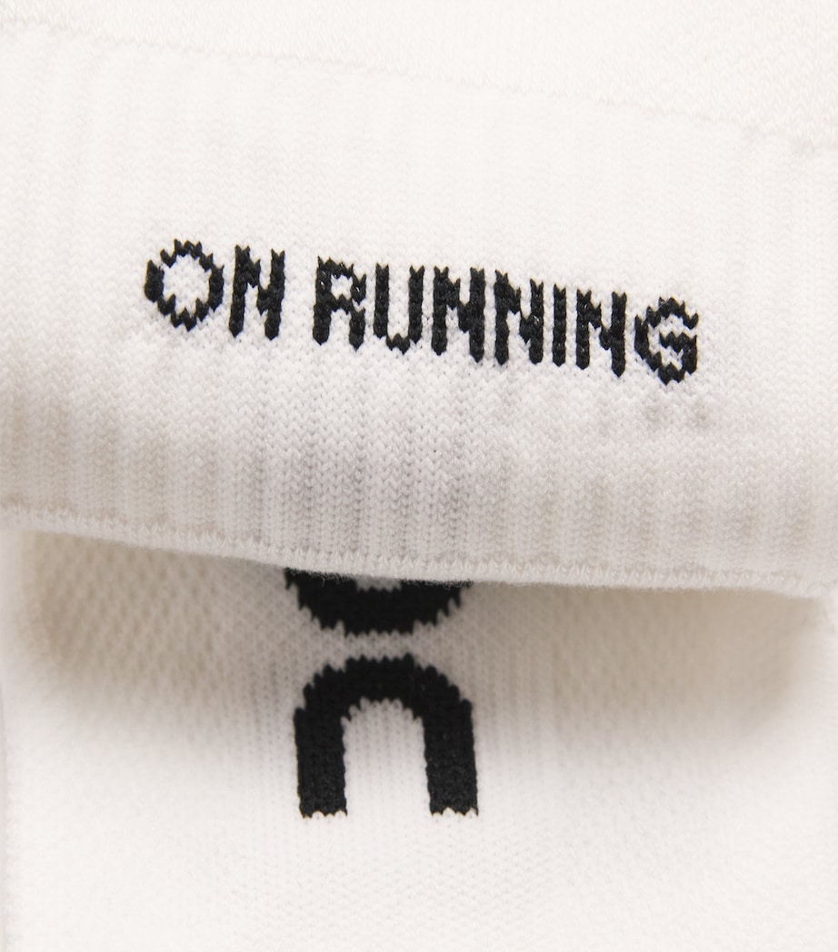 Organic Cotton-Blend Core Run Low Socks (Pack of 2) WHITE Image 2