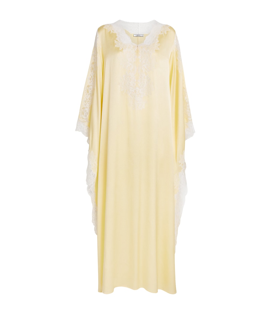 Satin Adelaide Kaftan BUTTER YELLOW Image 1