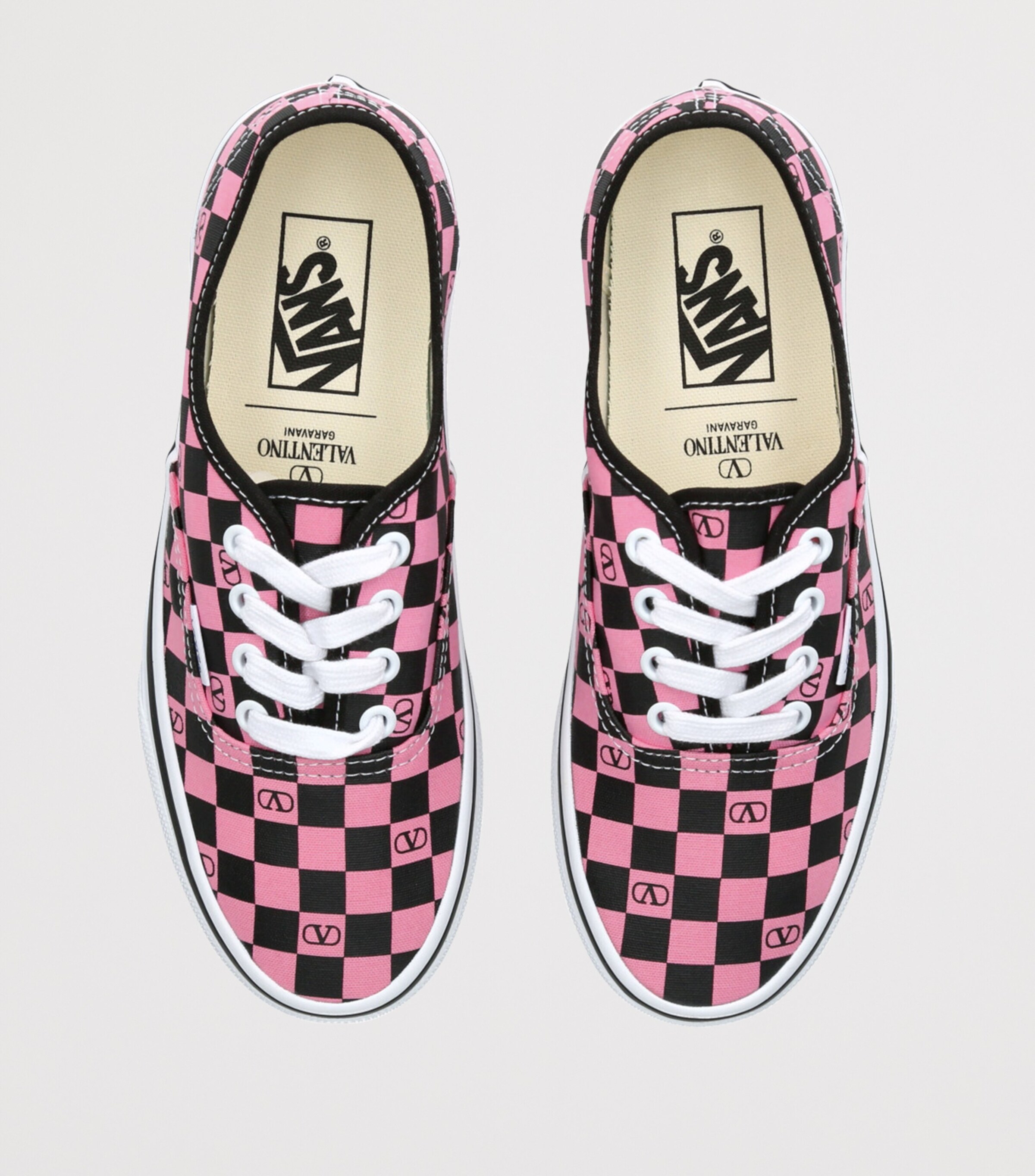 x Vans Canvas Checkerboard Sneakers PINK COMB Image 4
