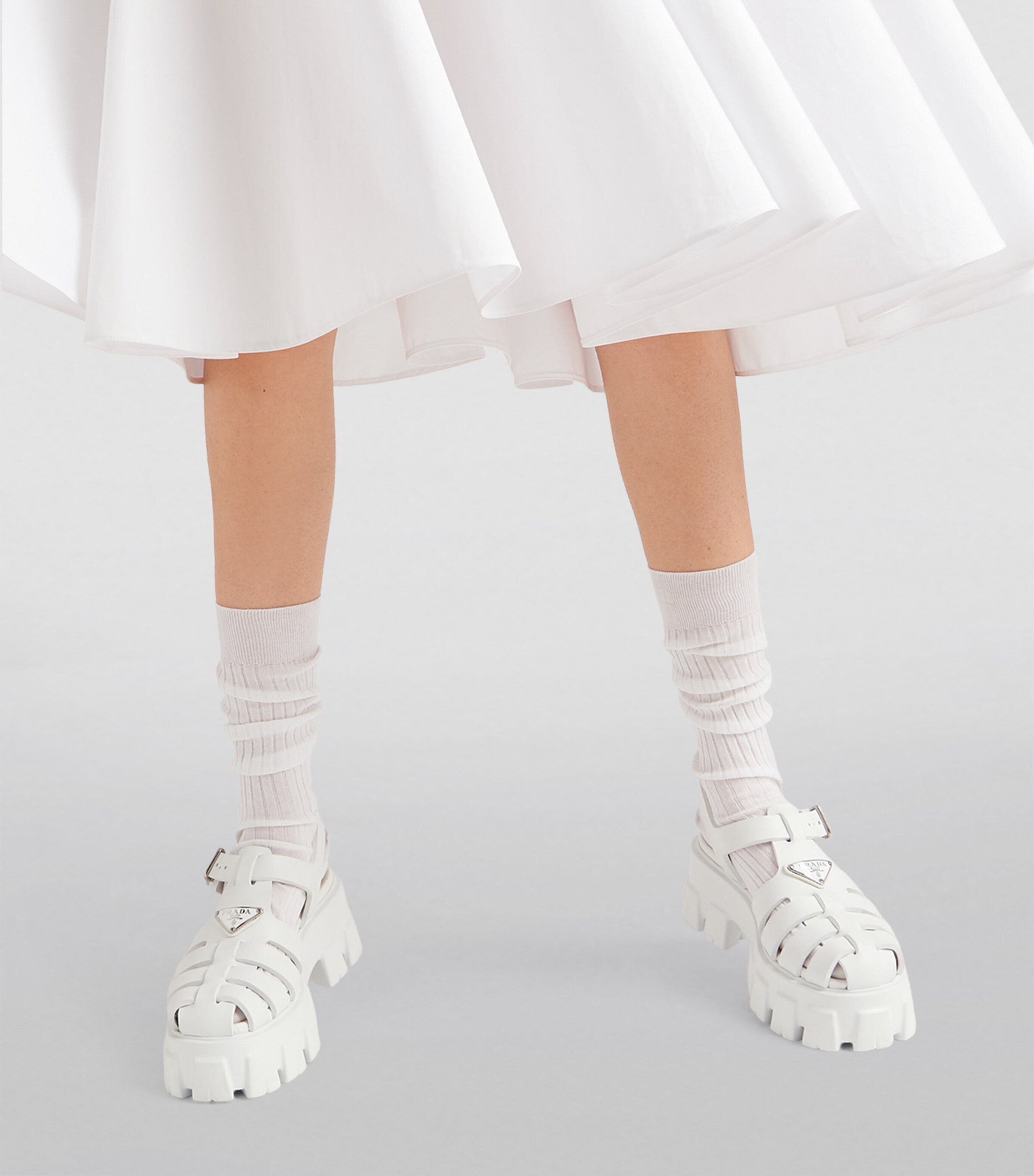 Rubber Platform Sandals 55 F0009 Image 4