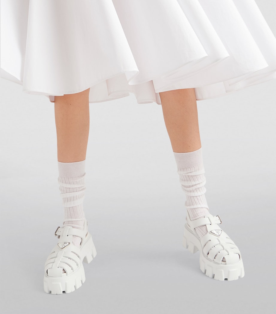 Rubber Platform Sandals 55 F0009 Image 4