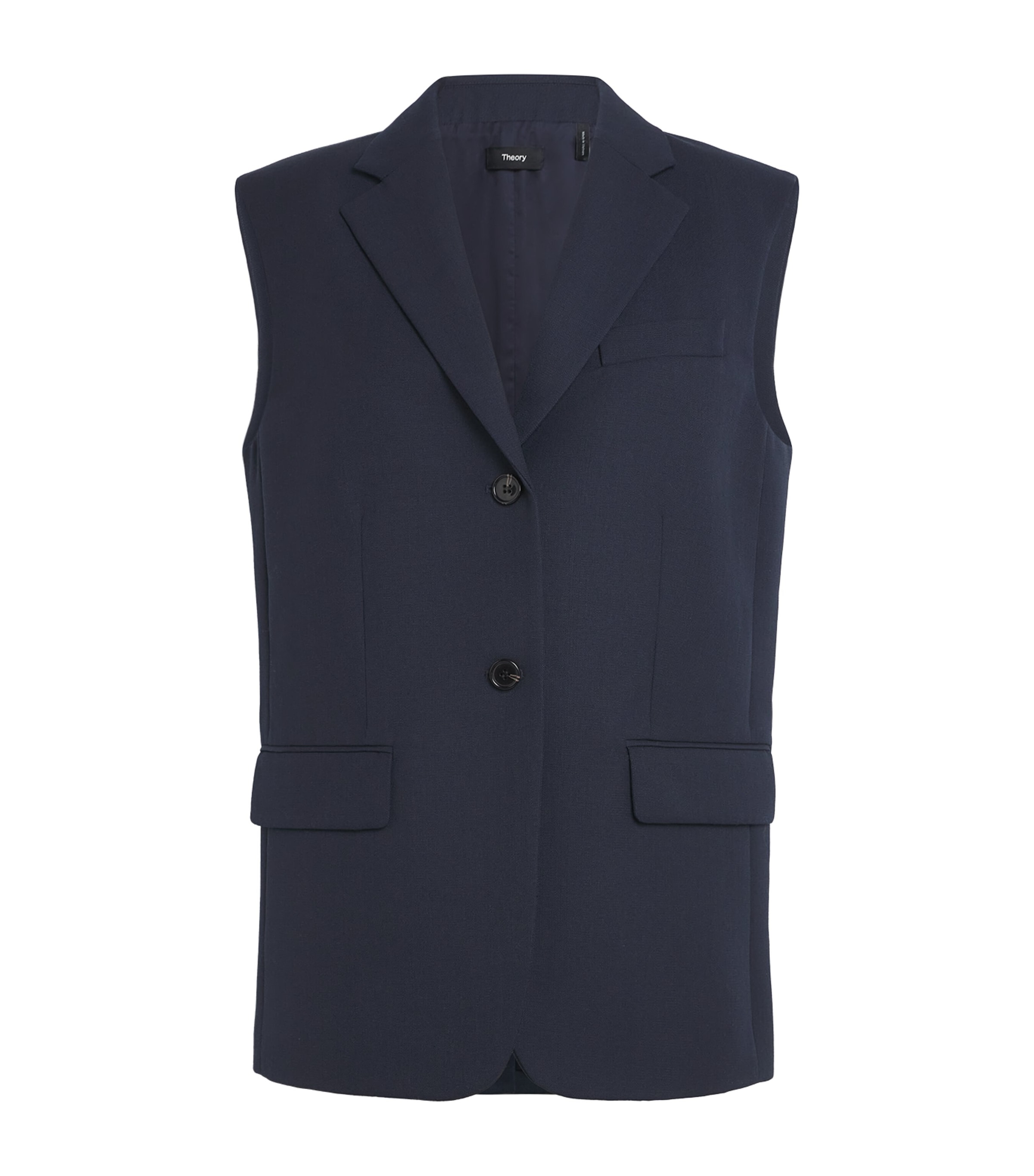 THEORY WOOL-BLEND OVERSIZED WAISTCOAT