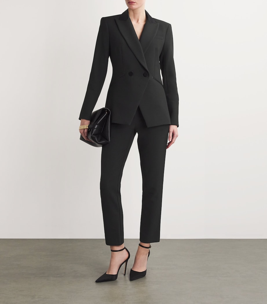 Veronica Beard Womens Rickie Dickey Long Blazer Black Image 2