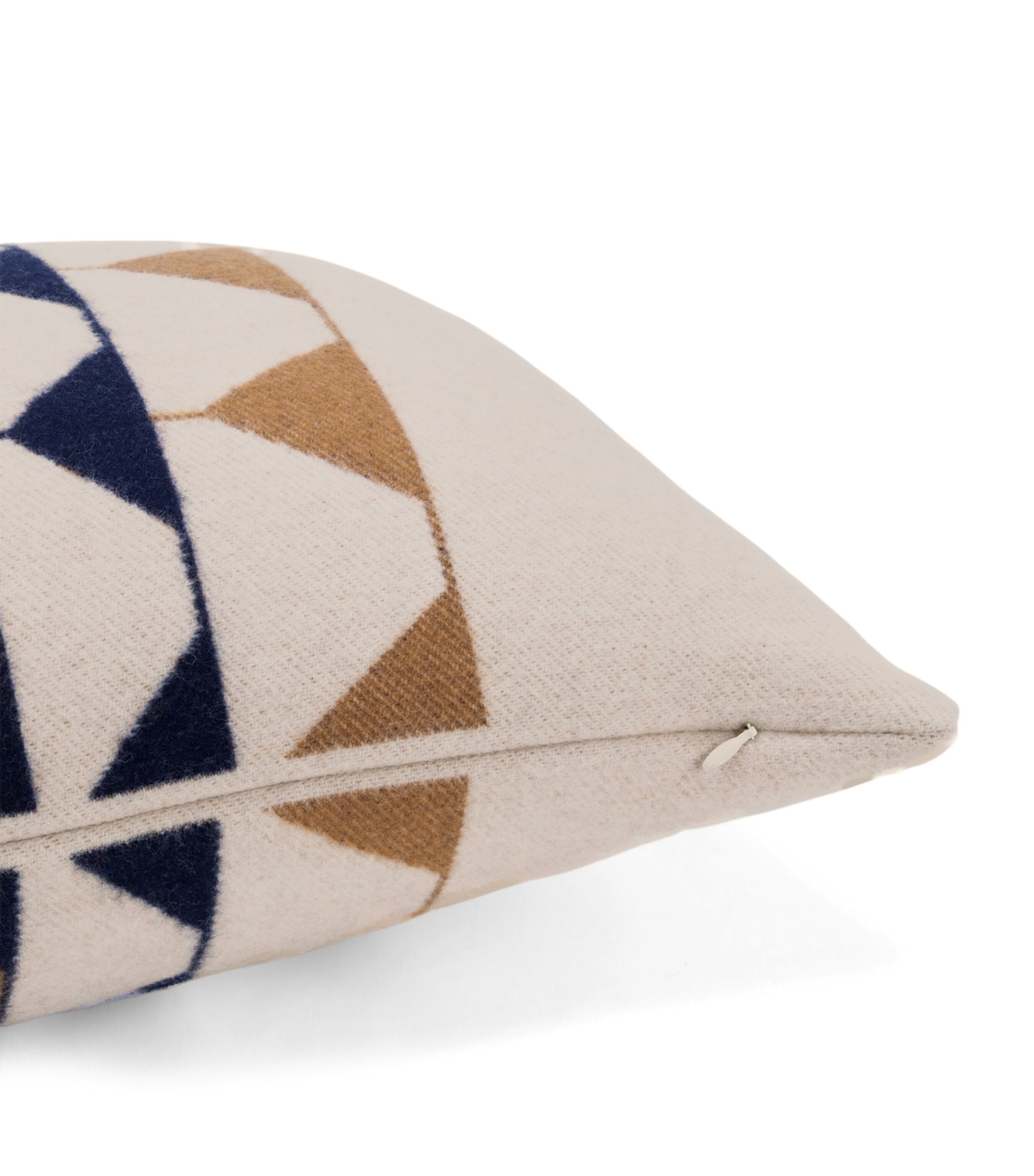 Frette Wool-Cashmere Deco 002 Cushion (40cm x 60cm) Cream/blue Image 6