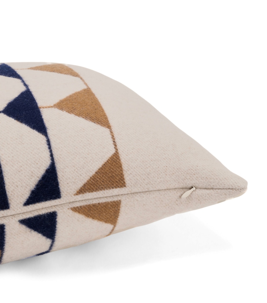 Wool-Cashmere Deco 002 Cushion (40cm x 60cm) 2L25 - CREAM/BLUE Image 6