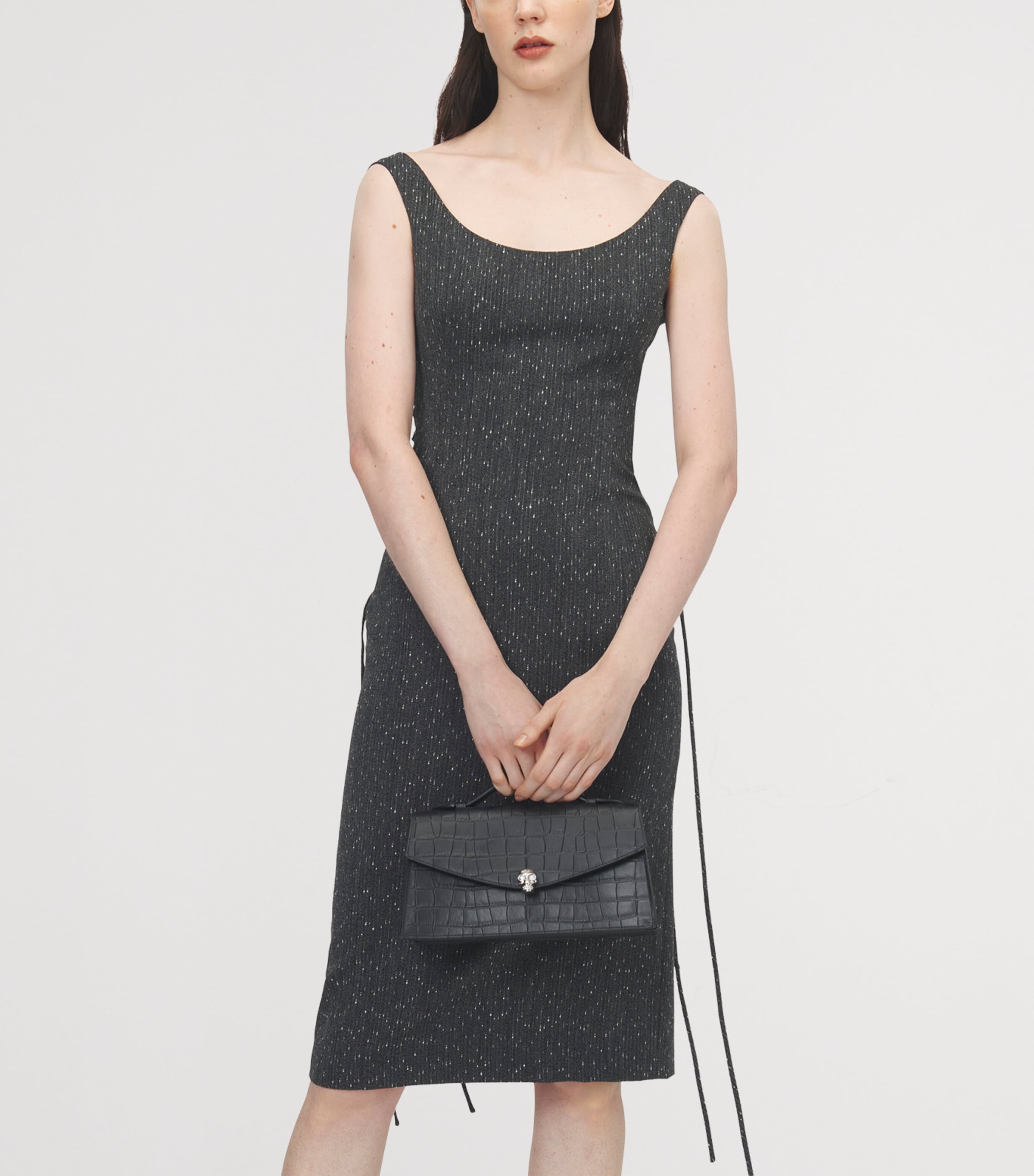 McQueen Leather Skull Top-Handle Bag Image 2