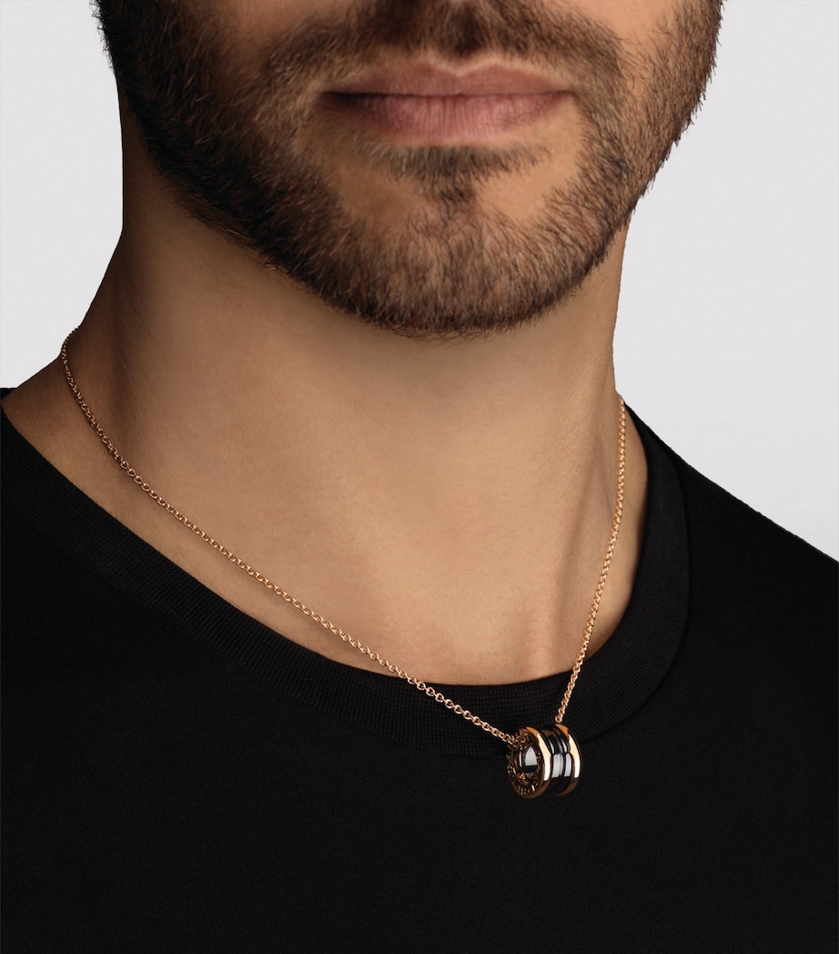 Rose Gold And Ceramic B.zero1 Necklace PINK GOLD Image 2
