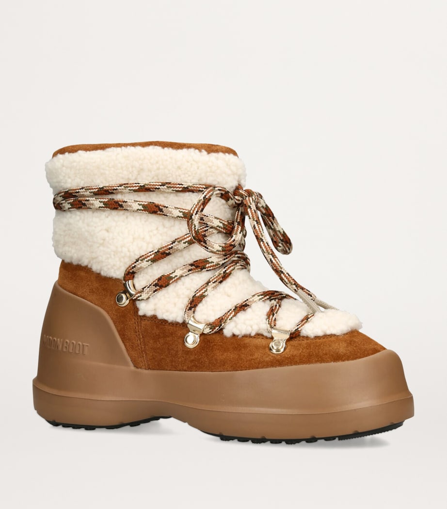 Shearling Luna Boots TAN COMB Image 3