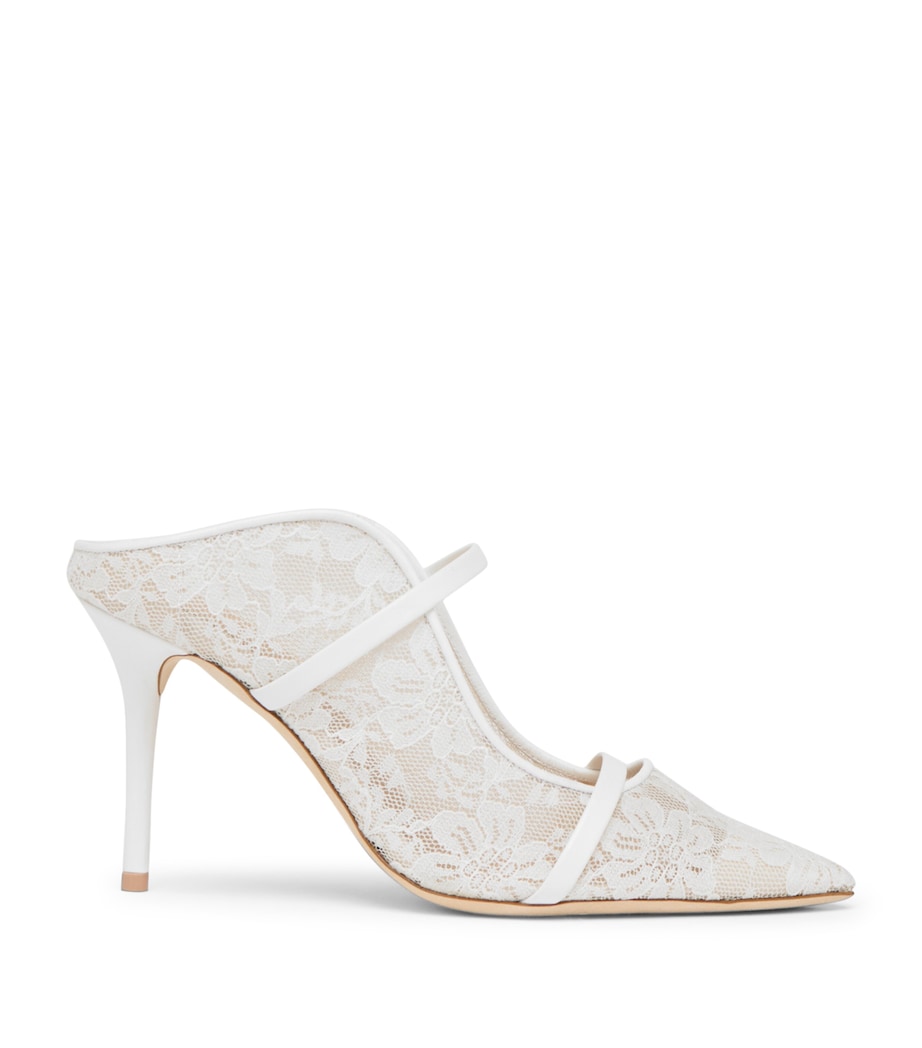 Malone Souliers Lace Maureen Mules 85 White Image 1