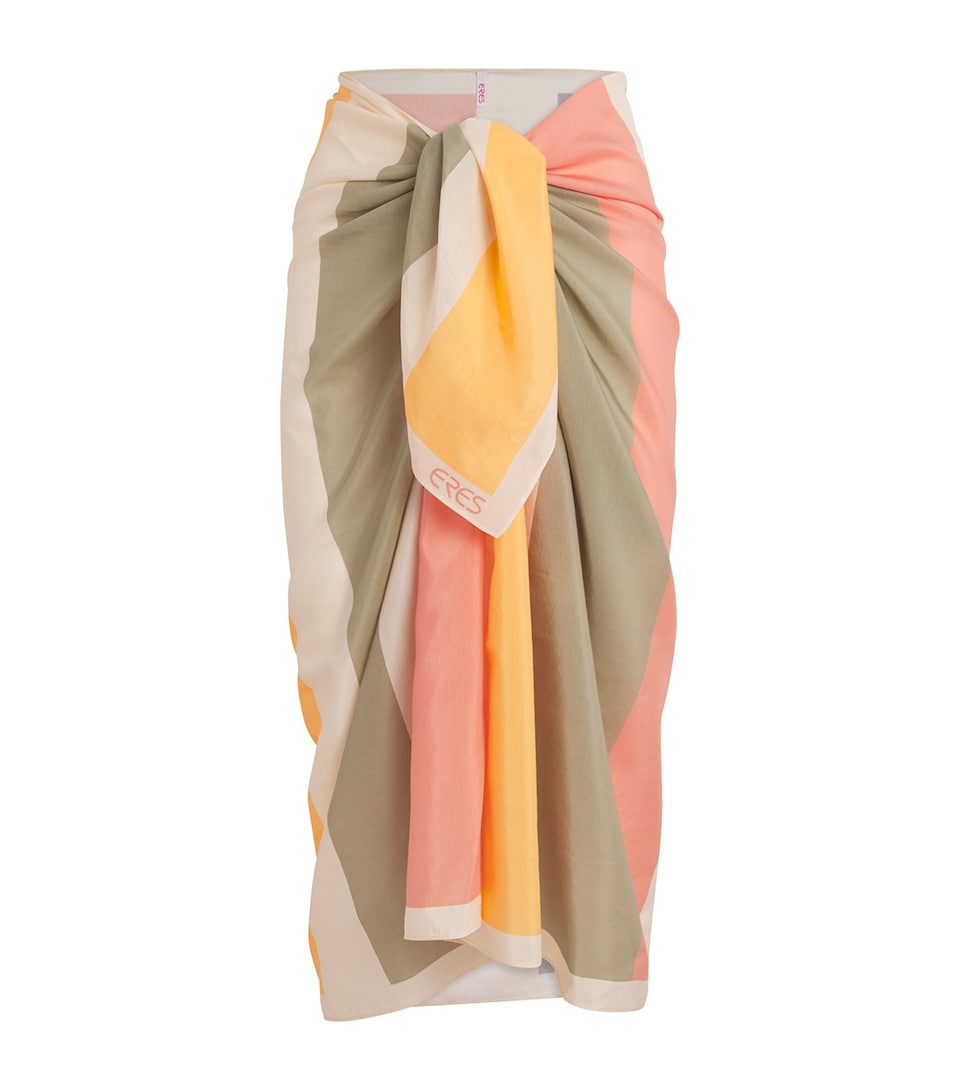 Eres Cotton-Silk Stripe Croquant Sarong Rayure Brlingt