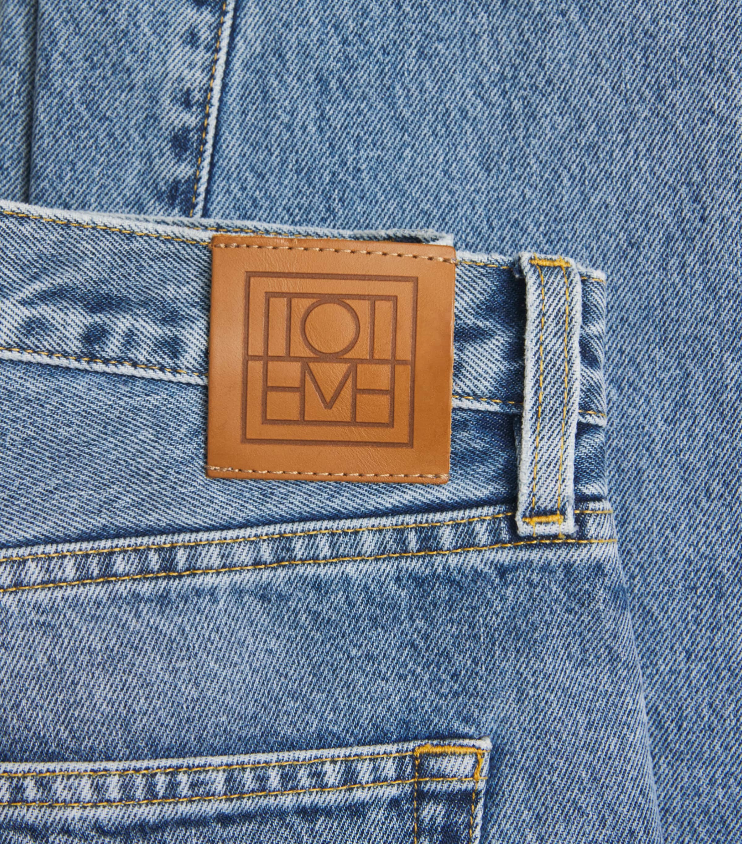 Toteme Womens Straight Ankle Jeans Worn Blue Image 6