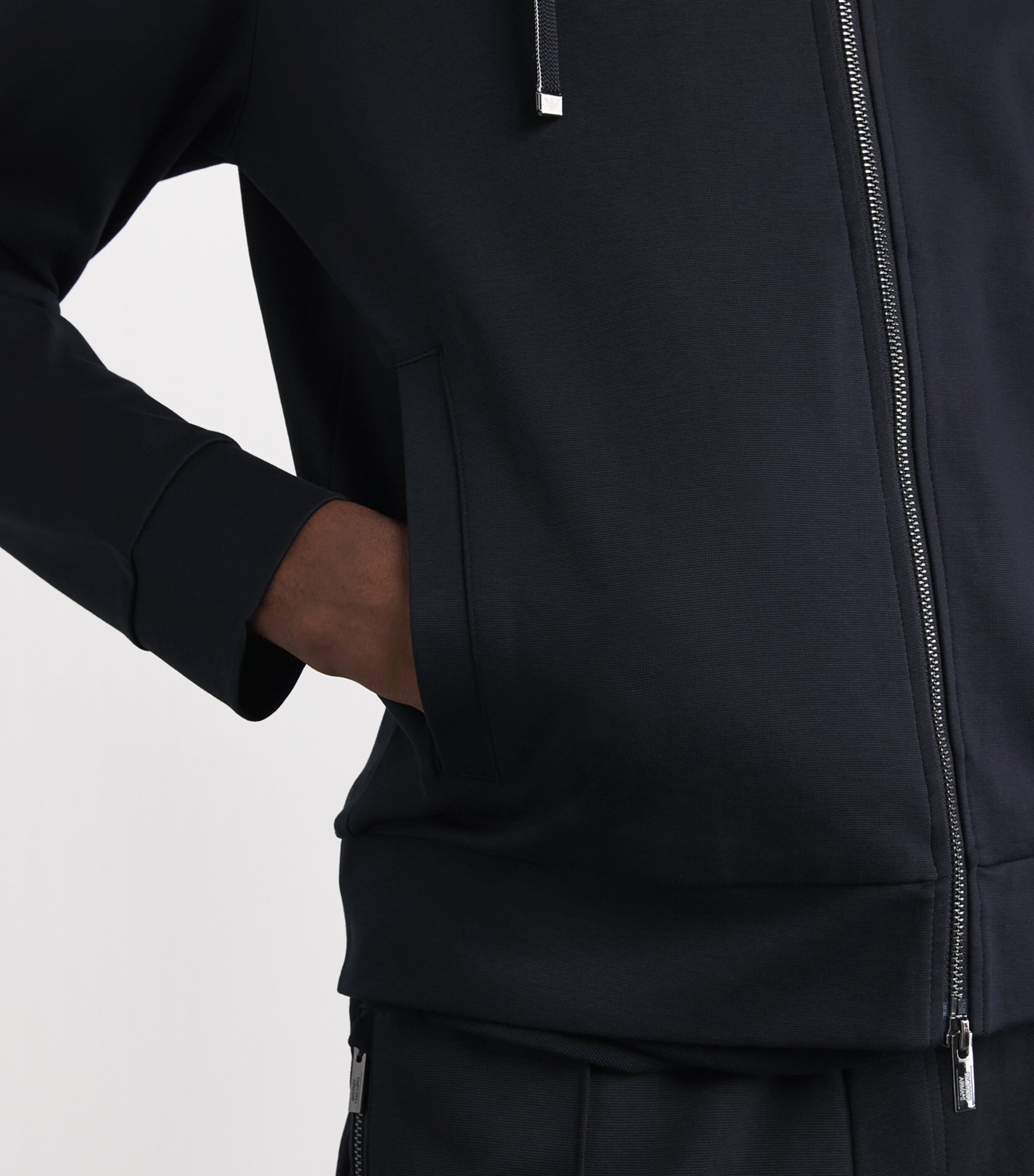 Cotton-Blend Logo Zip-Up Hoodie 920 Image 6