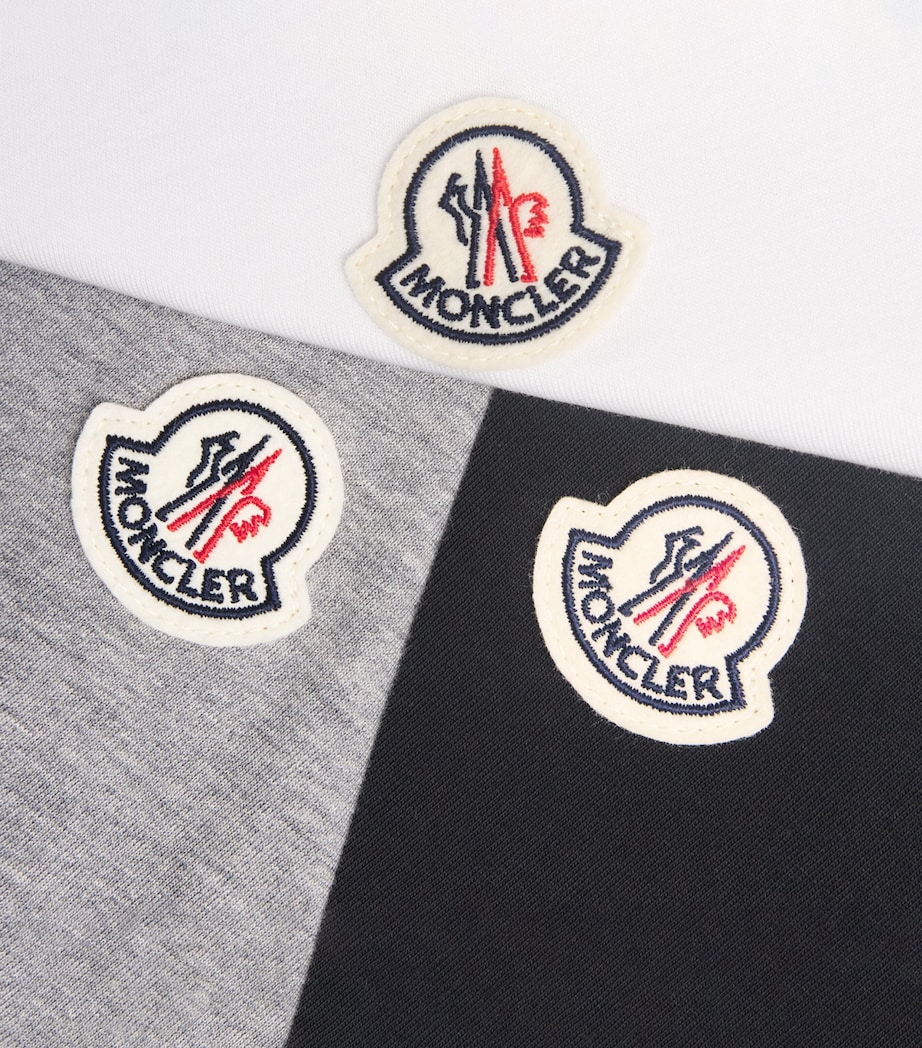 Moncler Mens Logo Patch T-Shirts (Pack of 3) Image 6