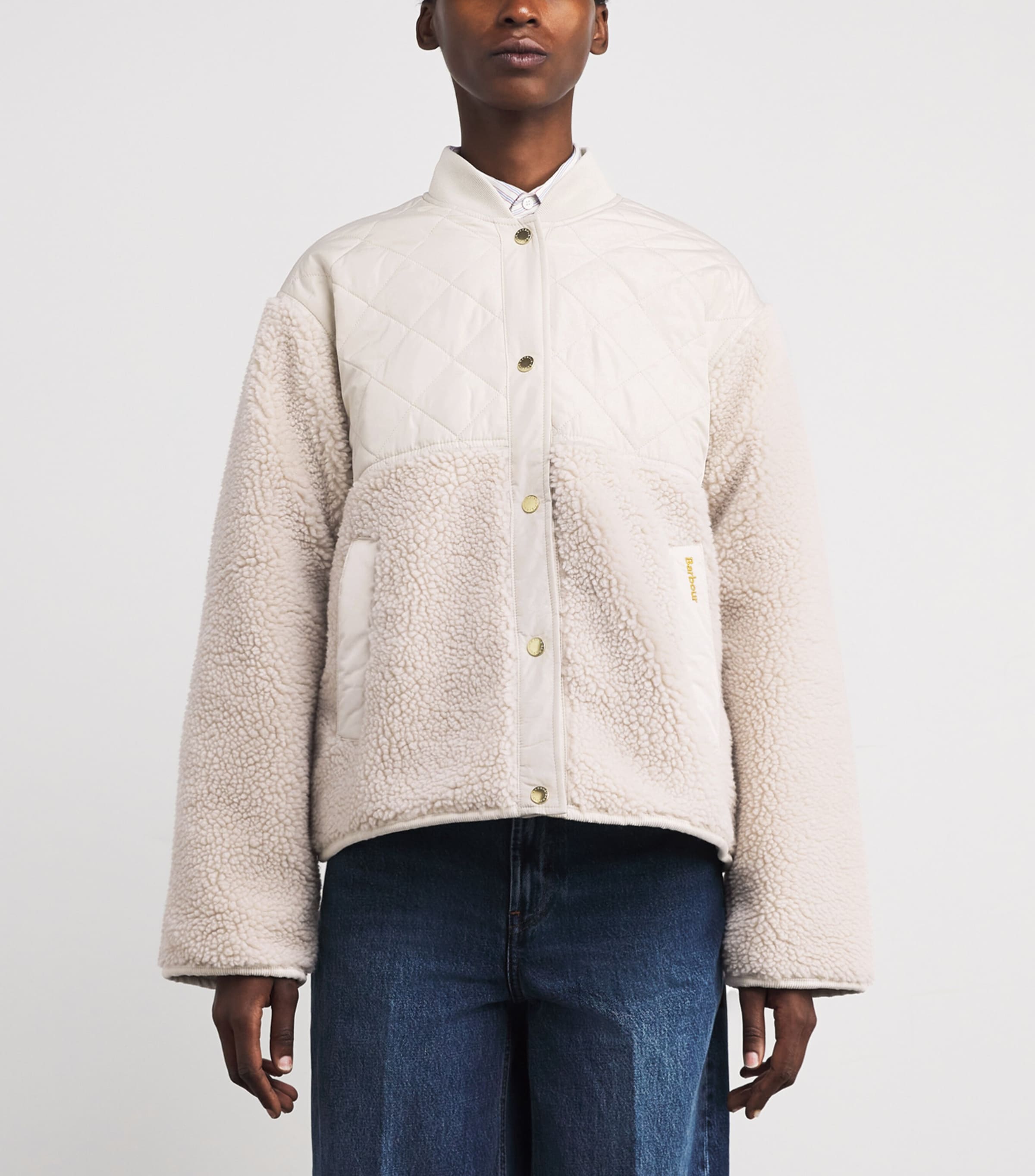 Wetherby Fleece Jacket OATMEAL/SILVER CLOUD Image 3