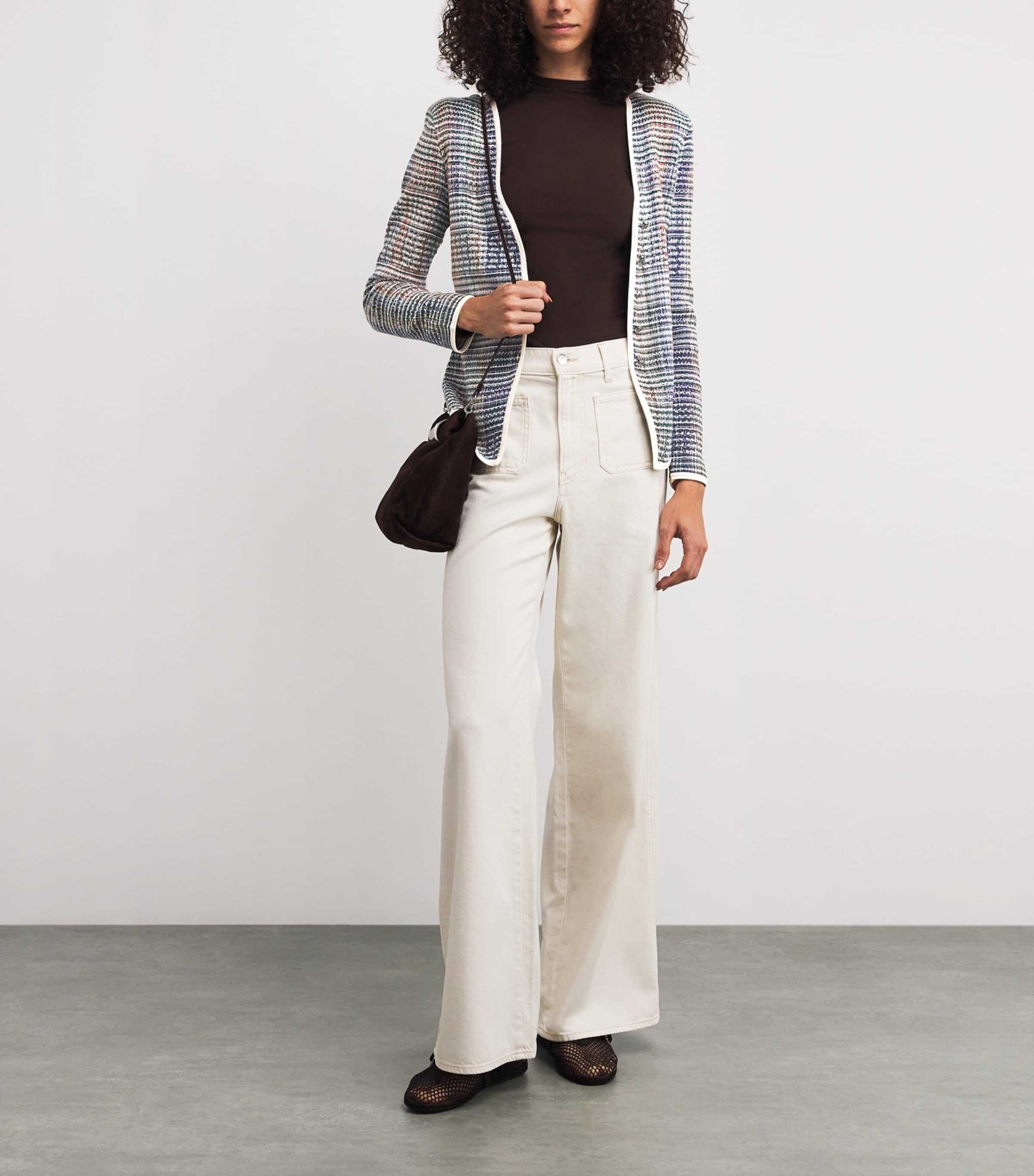 Nadialine Knit Jacket G0714 HNTER GRN MLTI Image 2