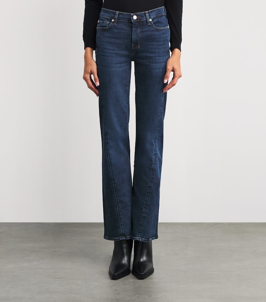 Dojo Tailorless Flared Jeans DARK BLUE Image 3