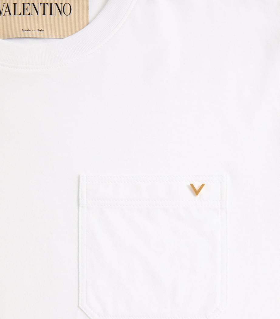 Valentino Garavani Mens Cotton VGold T-Shirt Image 7