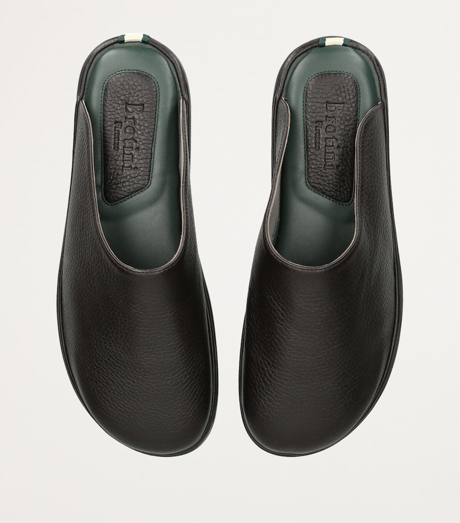 Leather Mules DARK BROWN Image 4