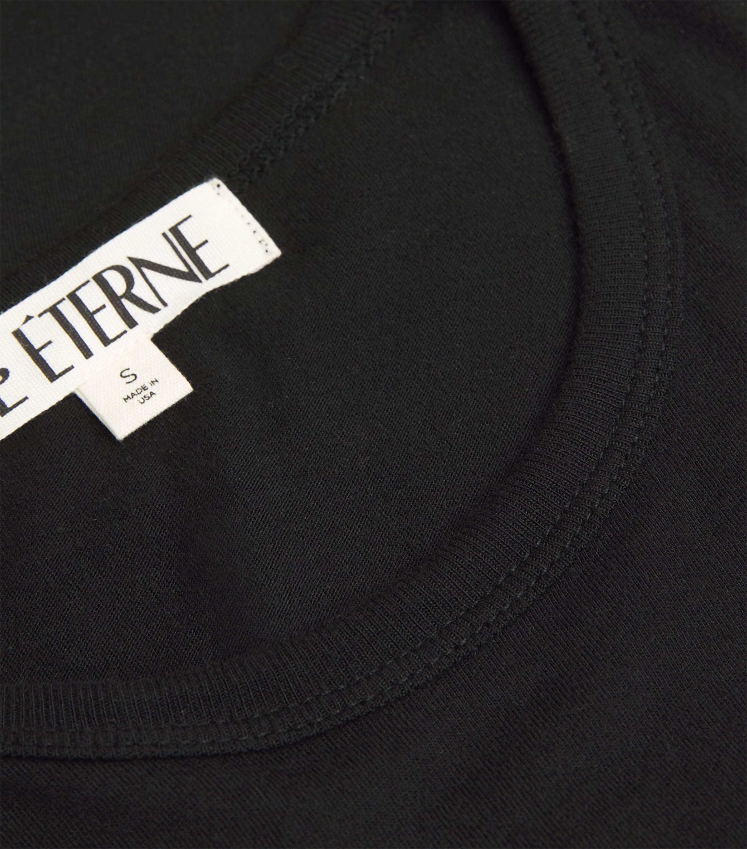 ÉTERNE Womens Cotton-Modal Baby T-Shirt Black Image 5