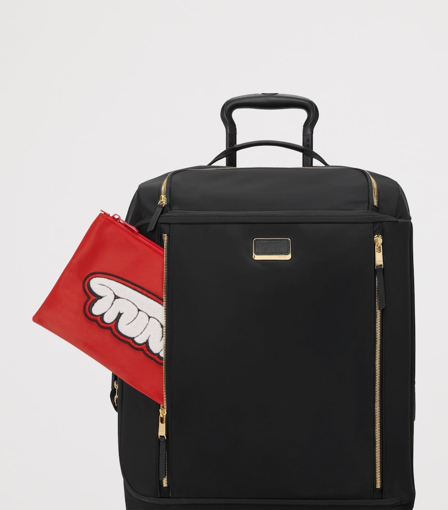 Nylon Voyageur Just in Case Foldable Tote Bag RED A742 Image 4