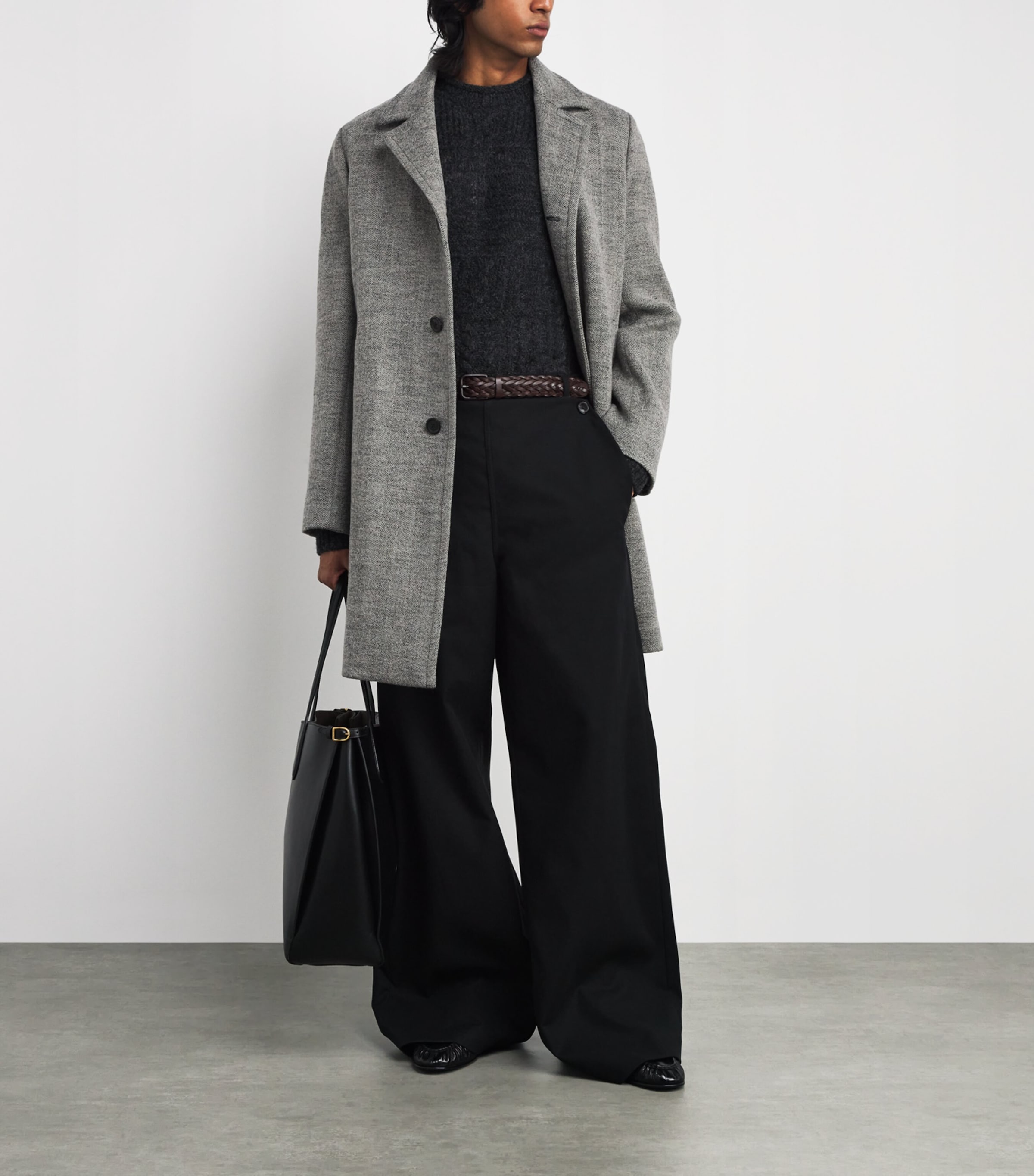 Leather Woven Belt U6032 Image 3