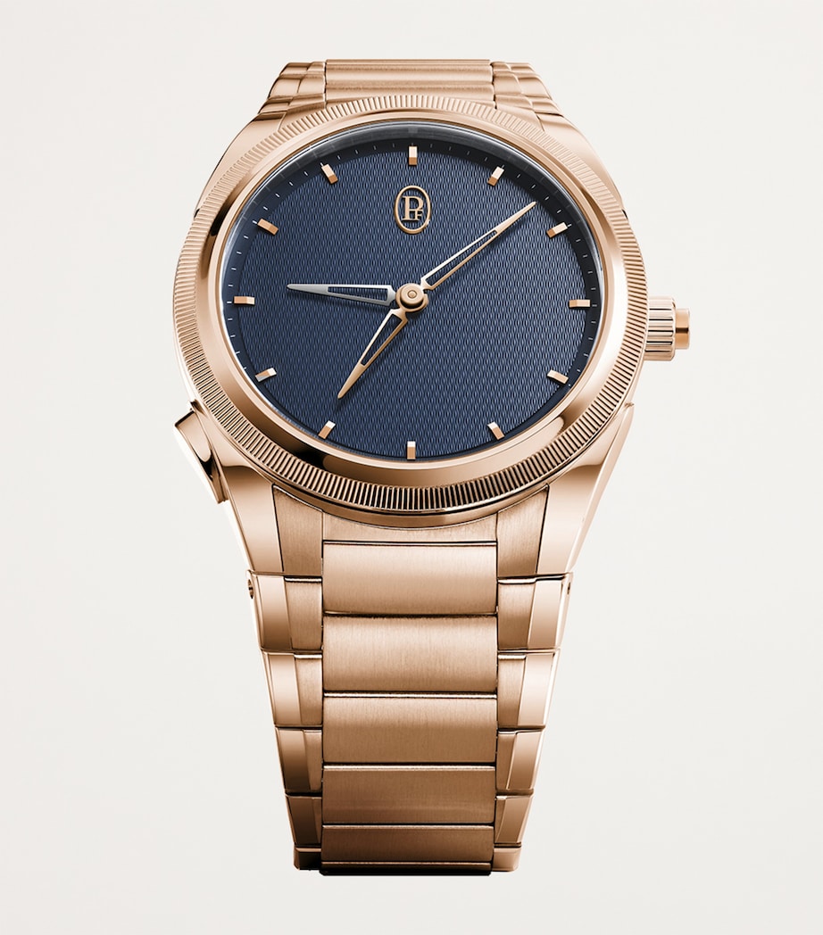 Rose Gold Tonda PF GMT Rattrapante Watch 40mm BLUE Image 6
