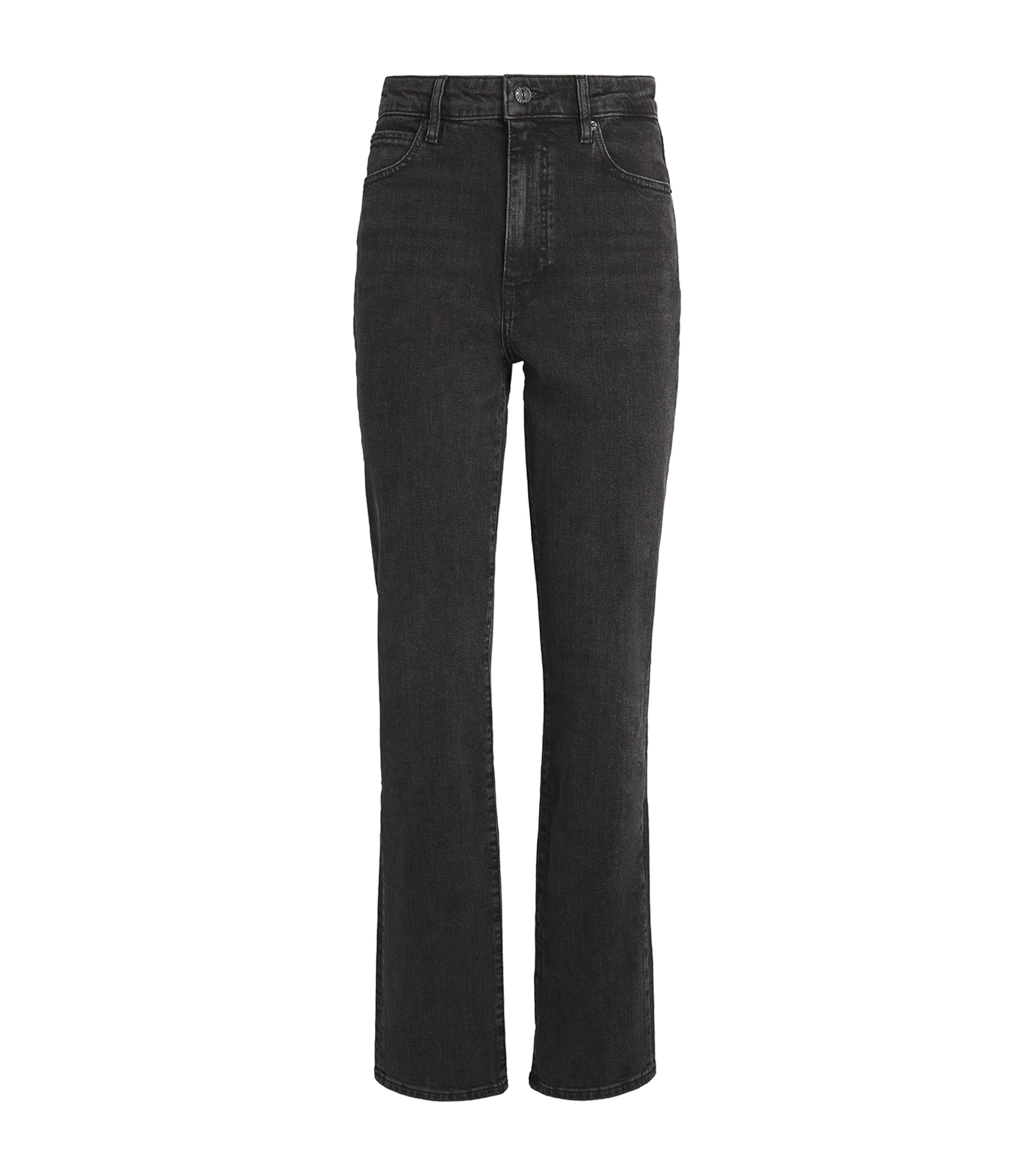 Frame The Ruler Straight-leg Jeans In Black