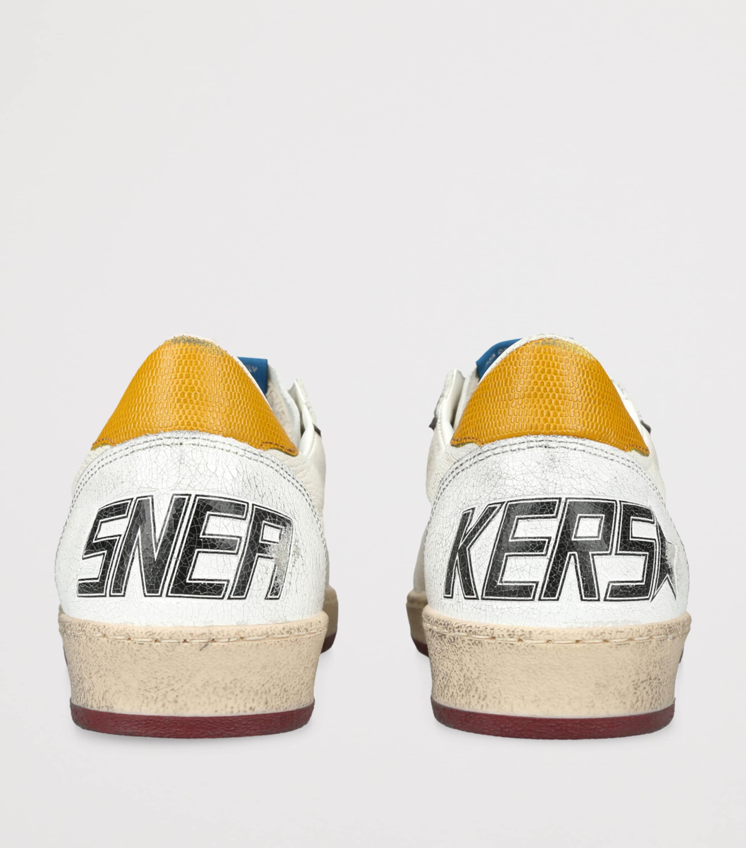 Golden Goose Leather Ball Star Sneakers White/comb Image 2
