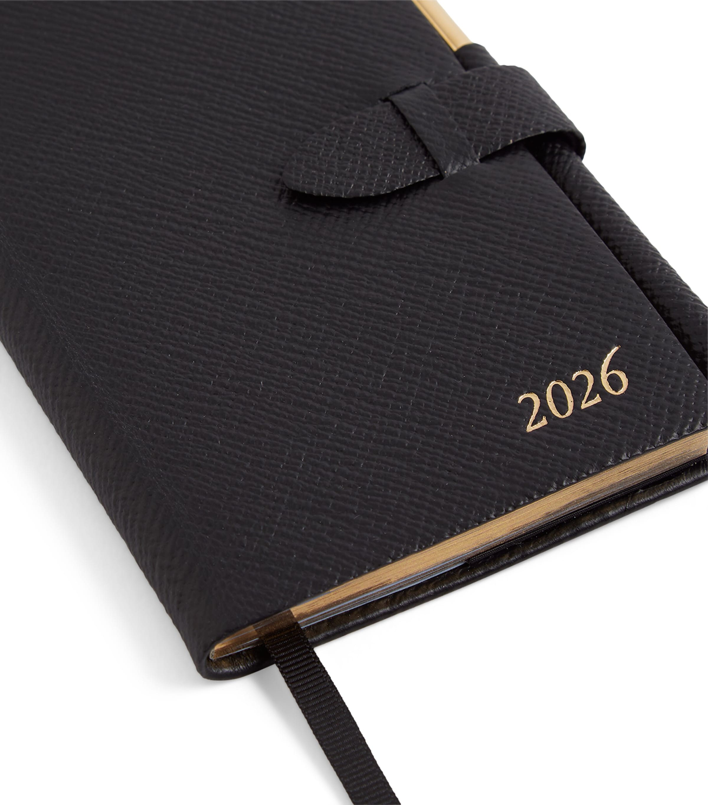 Panama Leather 2026 Weekly Diary BLACK Image 5