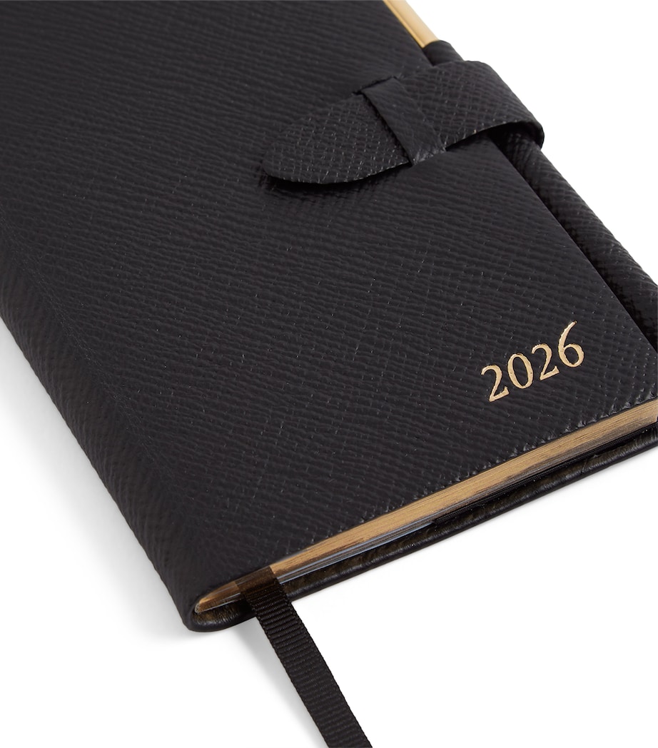Panama Leather 2026 Weekly Diary BLACK Image 5