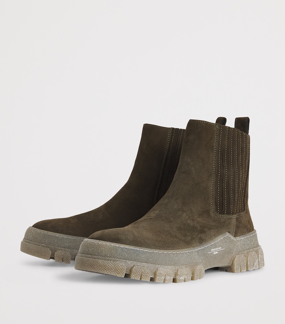 Suede Chelsea Boots KAKI Image 3