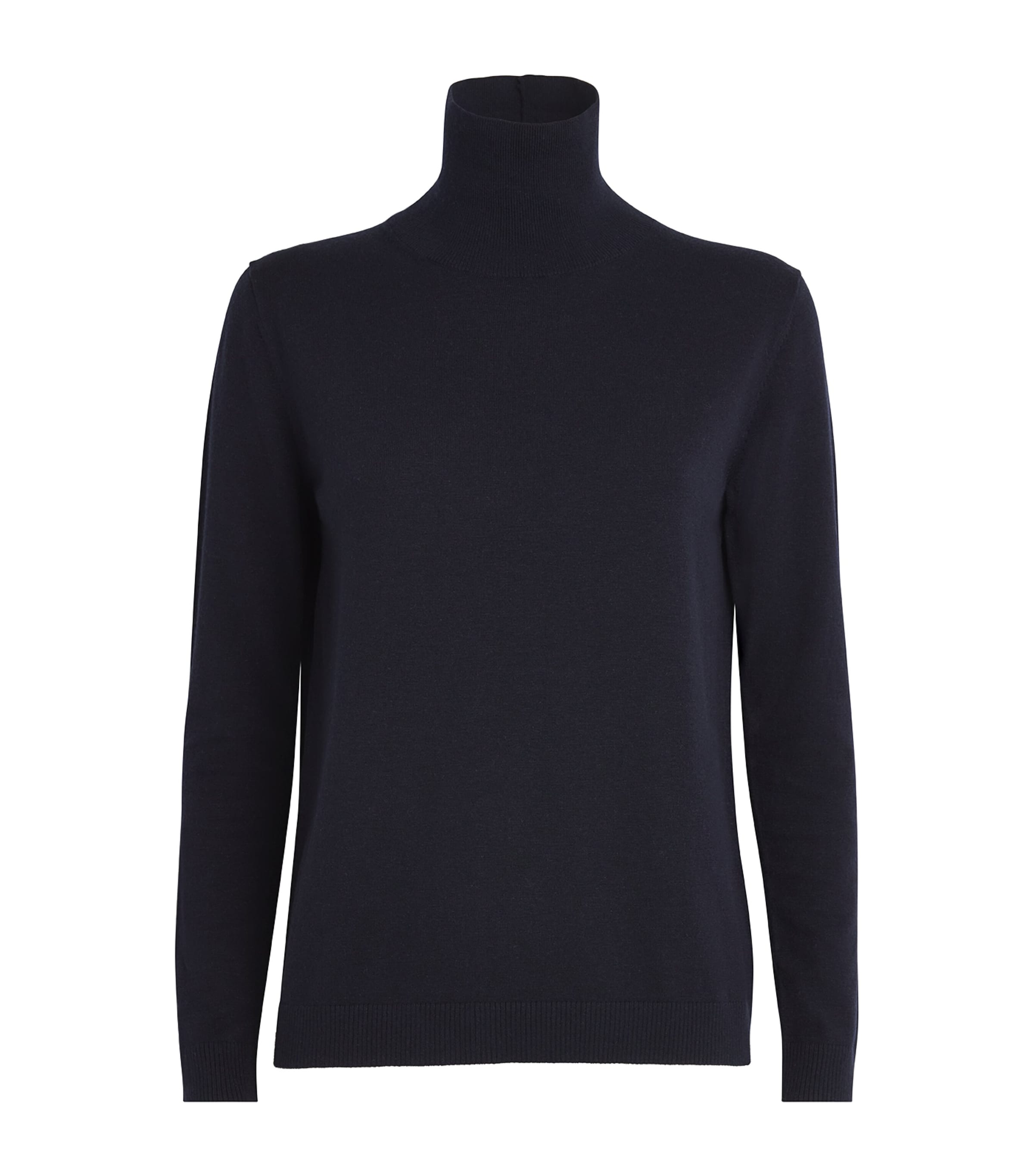 Shop Weekend Max Mara Silk-blend High-neck Sweater In Blue