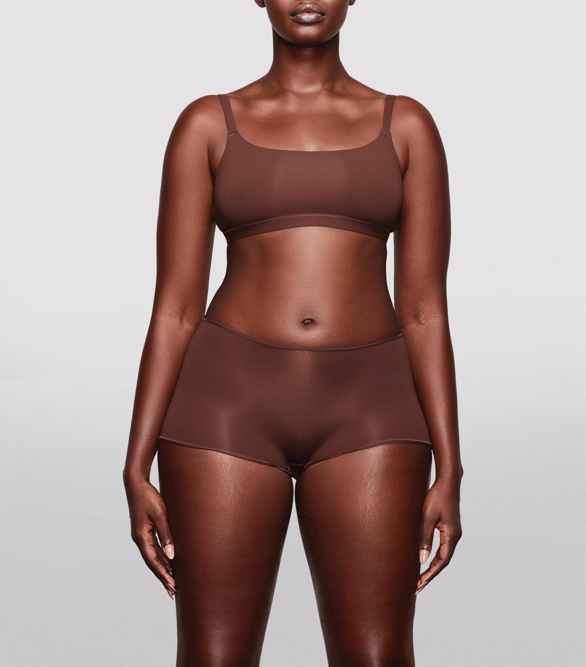 Fits Everybody Scoop-Neck Bralette COCOA Image 2