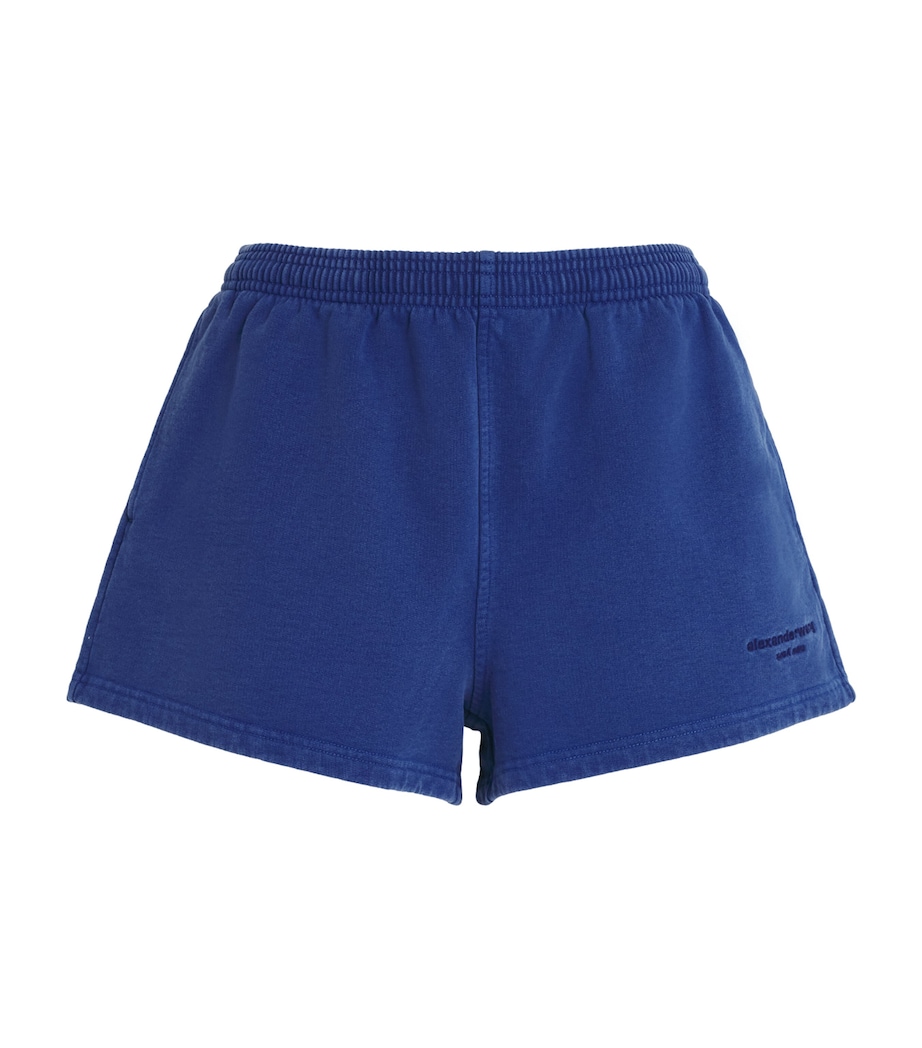Cotton Logo Shorts 495A WASHEDSCUBABLUE Image 1