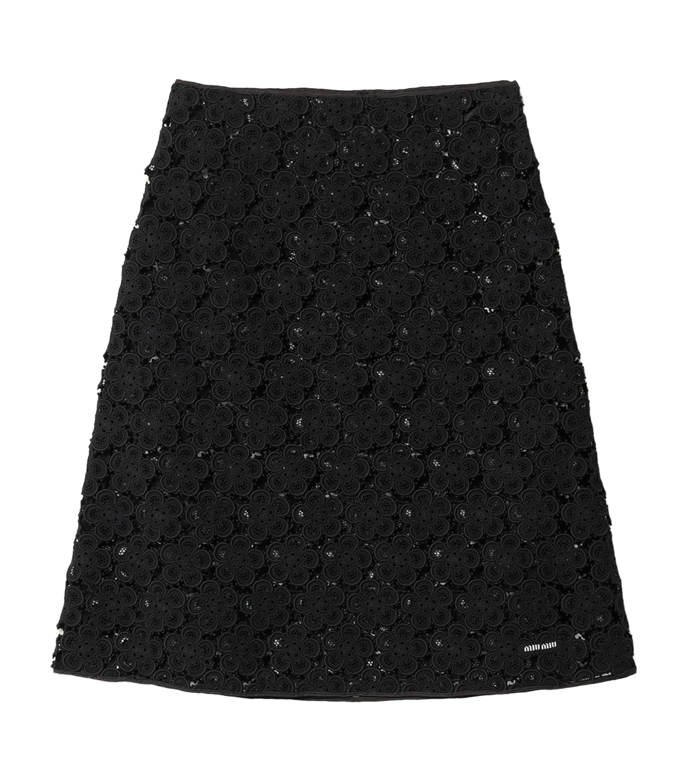 Cotton Macramé Mini Skirt F0002 Image 1