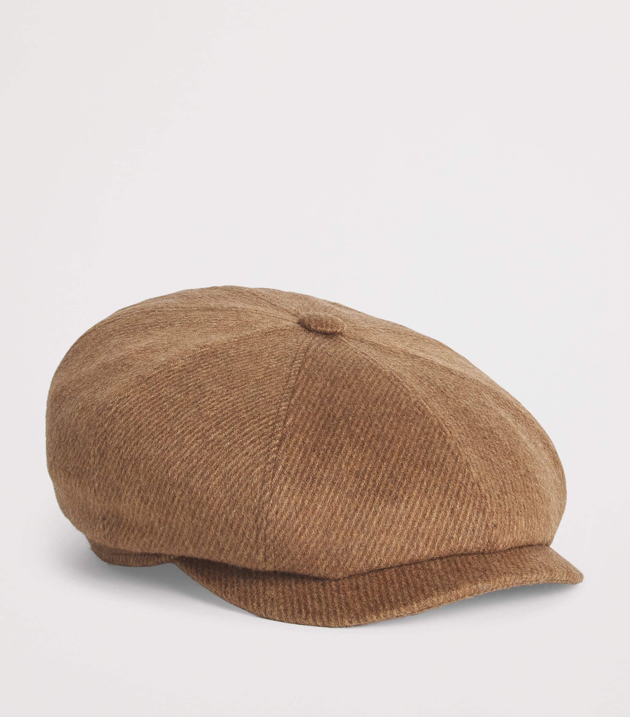 Cashmere Flat Cap 67 - COGNAC MELANGE Image 2