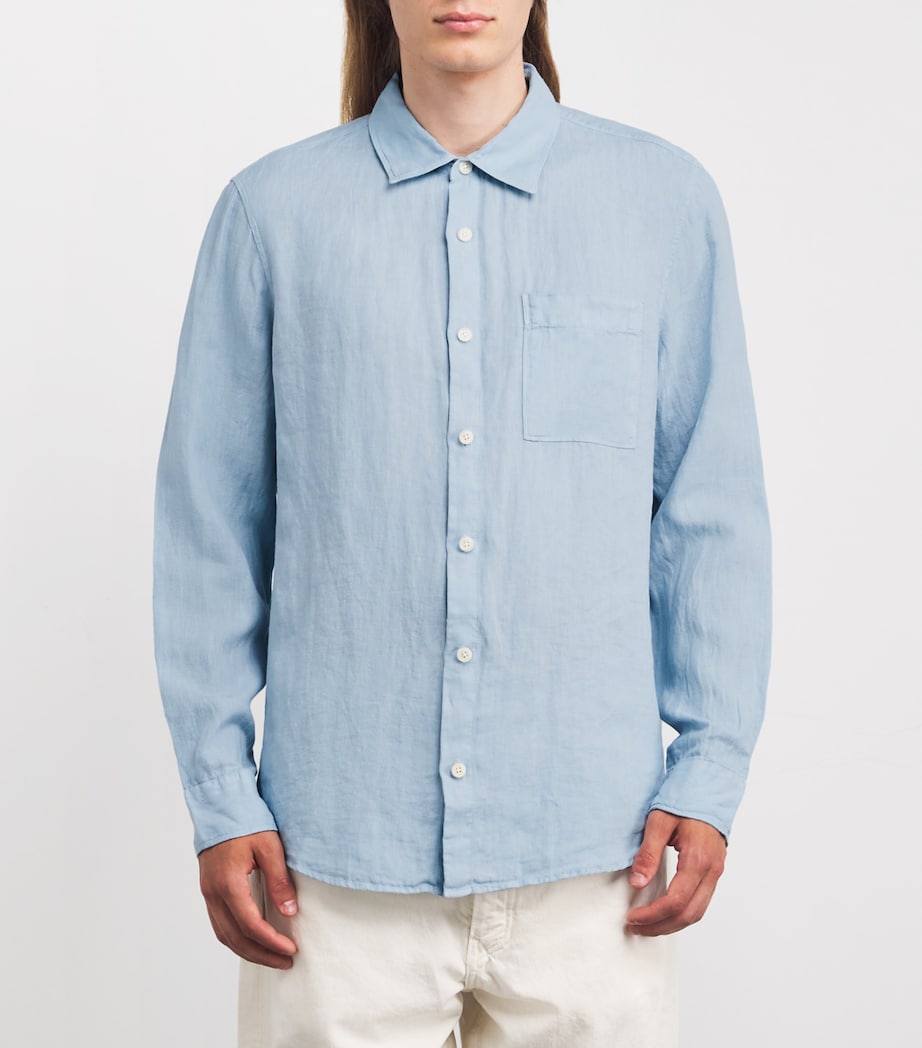 Linen Relaxed Shirt WLIGHT BLUE Image 3